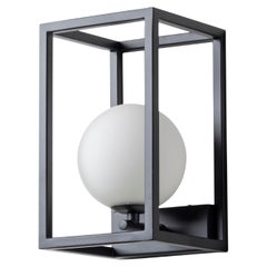 houseof Charcoal grey lantern wall light