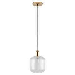 Houseof Clear ribbed glass shade ceiling light