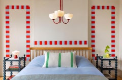 Houseof Jam red 3 light dome ceiling light