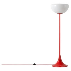 Houseof Jam red glass bowl floor lamp