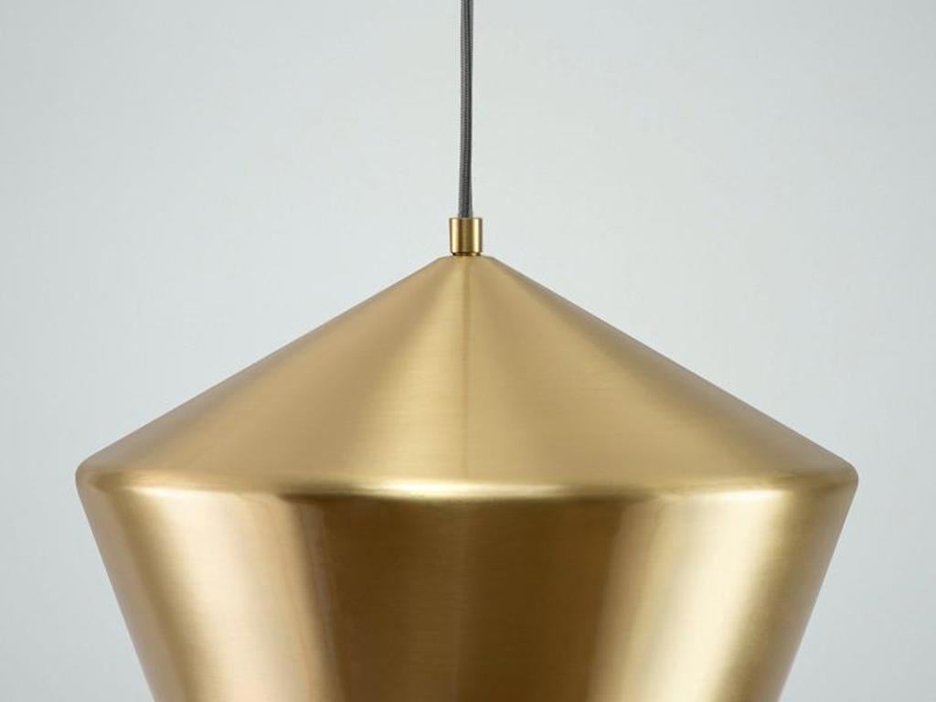 Everyone makes a diner pendant these days... but not like ours. The adjustable pendant wire suspends a high quality metal shade, which focuses light down on to the work surface below. Ideal for a dining space or kitchen. Single-piece pressed metal