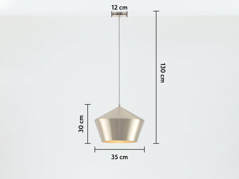 Houseof Metal Diner Pendant Light in Brass For Sale at 1stDibs