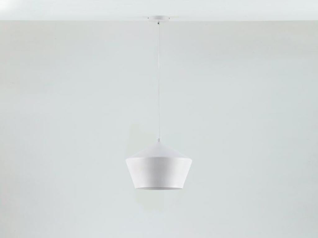 Chinese Houseof Metal Diner Pendant Light in White