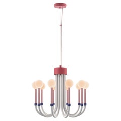 Luminaire Houseof Opal Ball en blanc:: rose et corail avec abat-jour opale