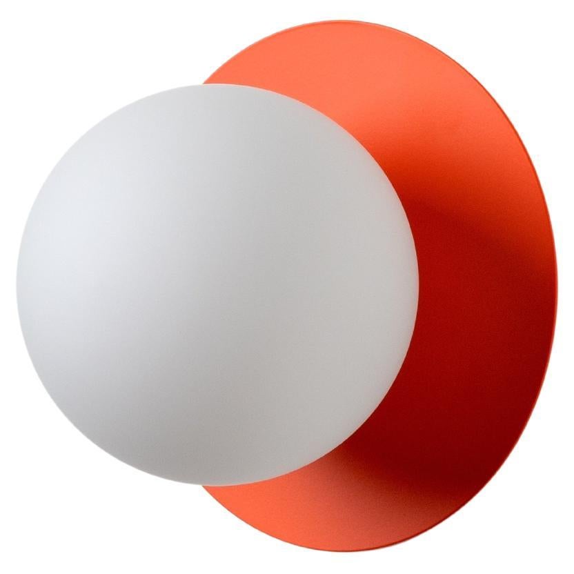 Houseof Peel orange opal disk wall light