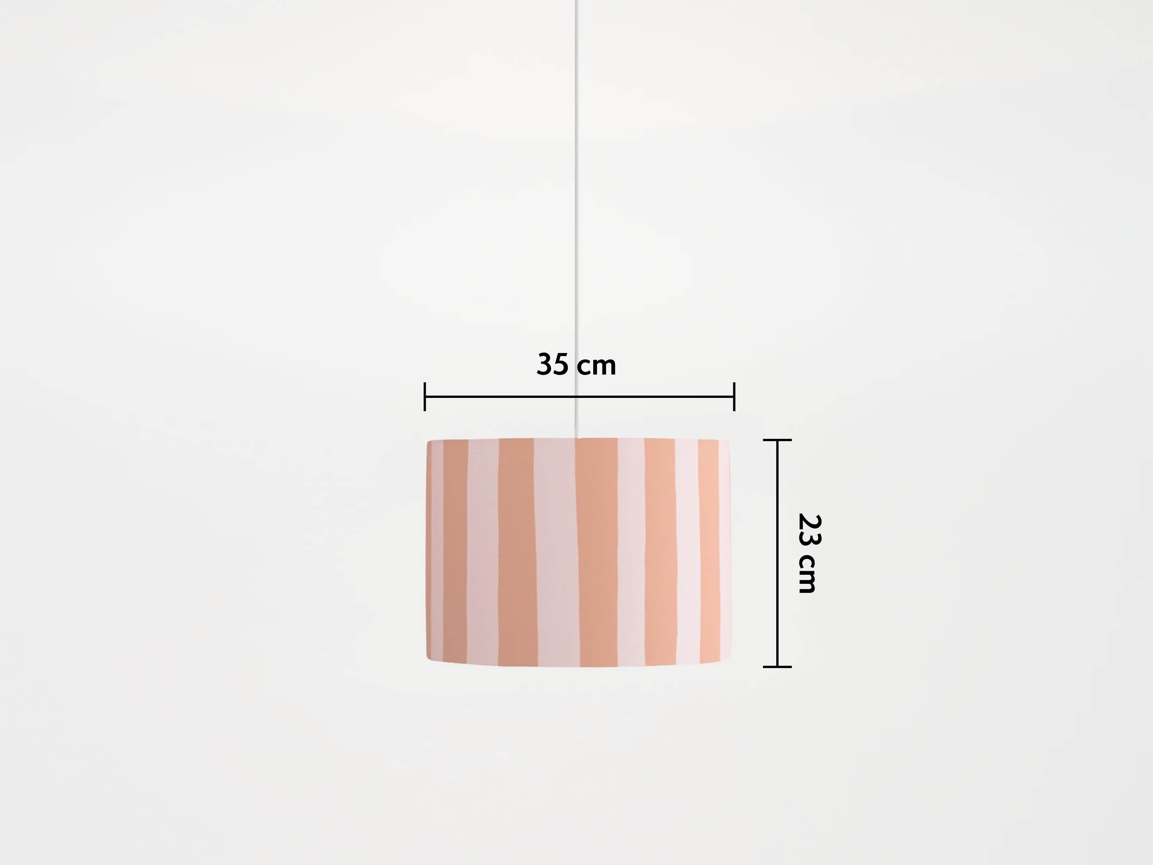 houseof Pink & orange stripe printed shade In New Condition For Sale In Bradford on Avon, GB