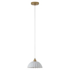 Houseof White flower glass pendant light