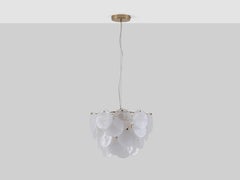 Houseof White Glass Disk Chandelier Ceiling Light
