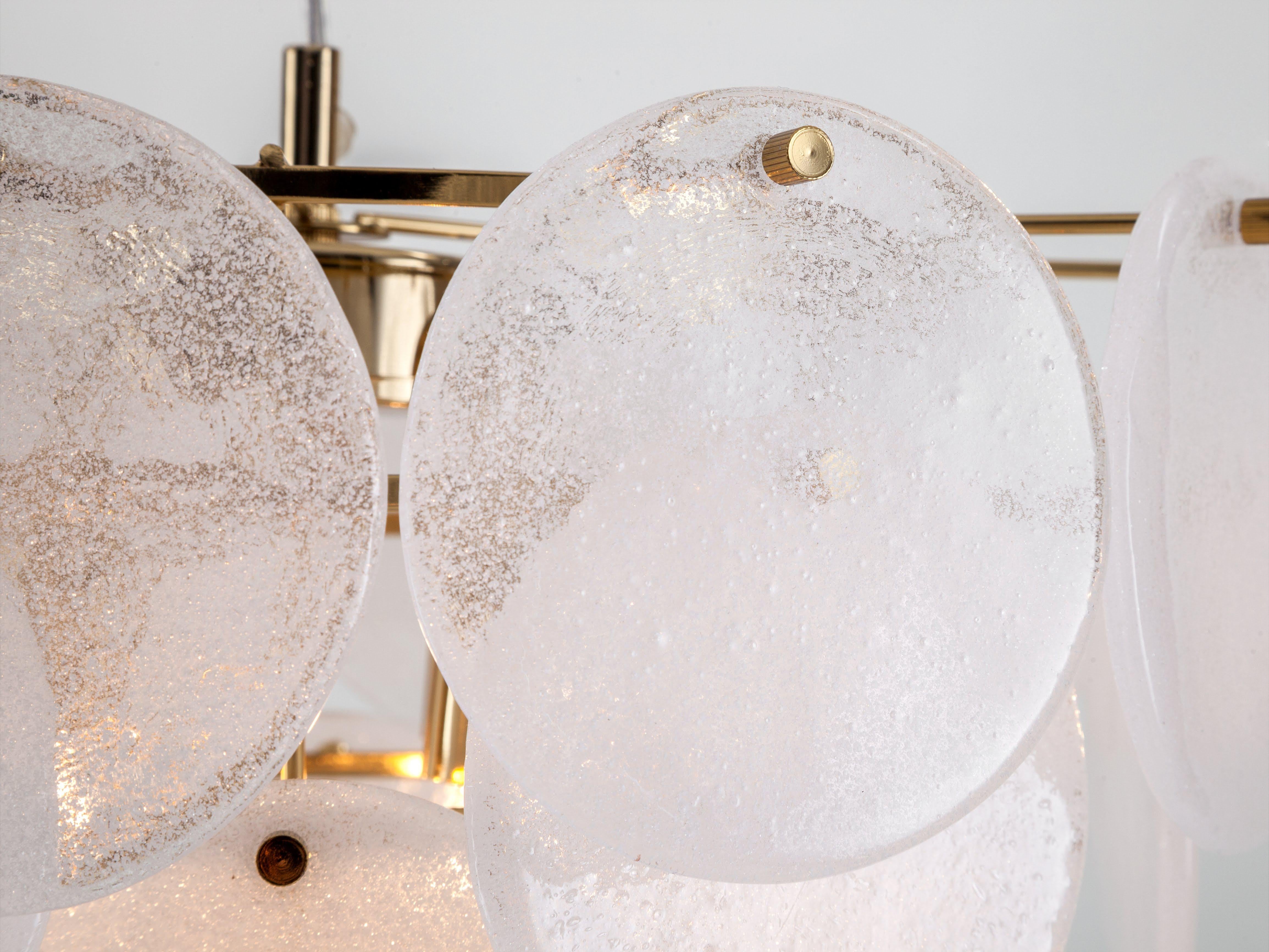 Houseof Weiß Glasscheibe Kronleuchter Deckenleuchte im Zustand „Neu“ im Angebot in Bradford on Avon, GB