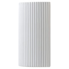Houseof White ribbed ceramic pillar wall light