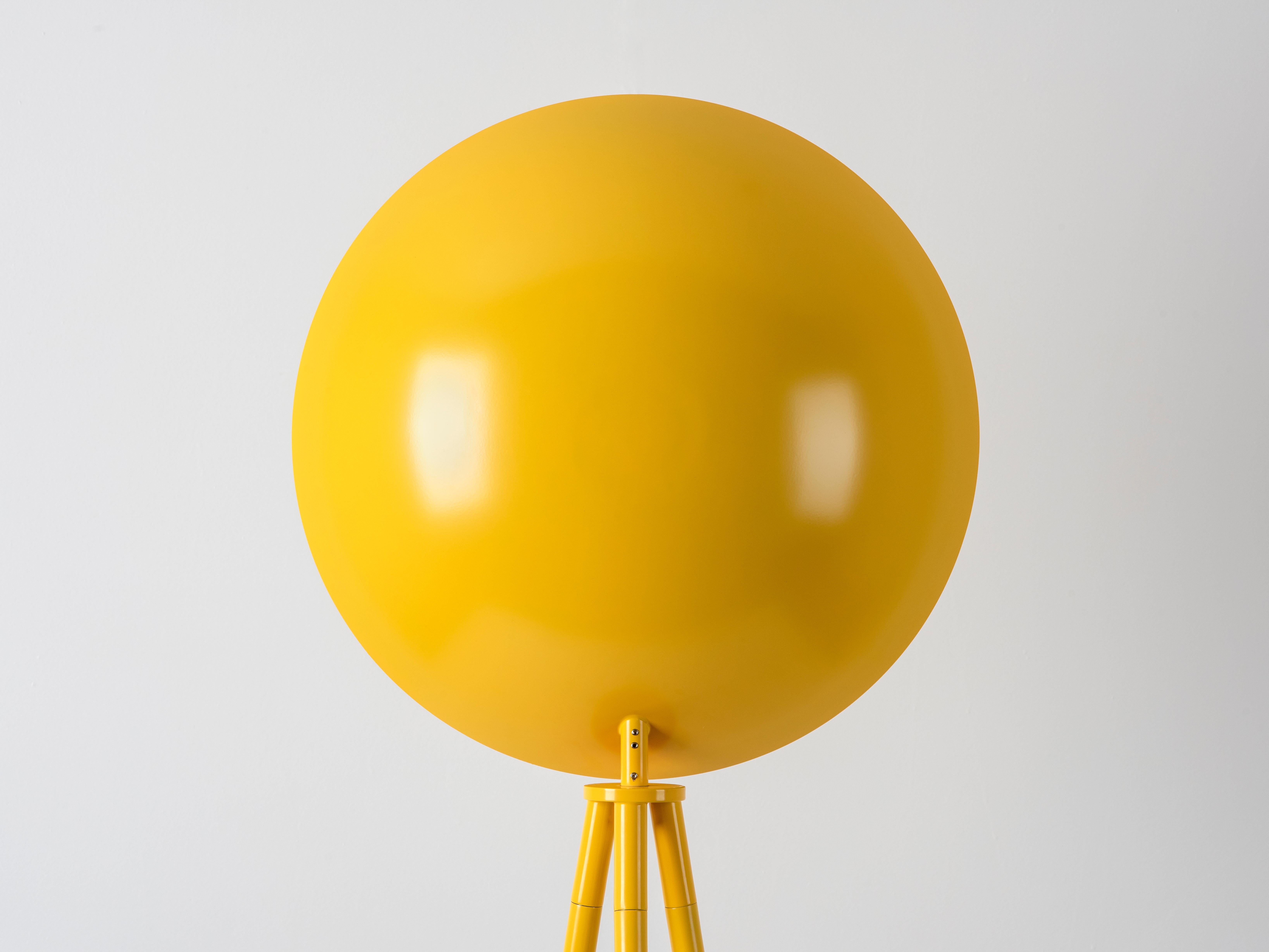 XXIe siècle et contemporain Houseof Yellow Metal Diffuser Floor Lamp en vente