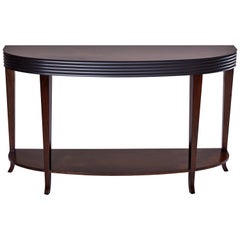 Houston Console, Fluted Band Detail and Gently Tapered and Flared Legs Console