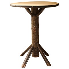 "HOUX" Table, Christian Astuguevieille, Wooden Chestnut Table