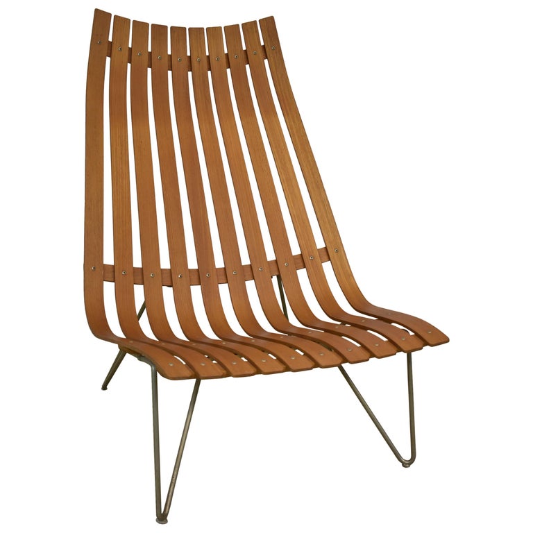 Hove Mobler Stordal Slated Modern Teak Lounge Chair Norway at 1stDibs | hove  mobler chairs, stordal chair
