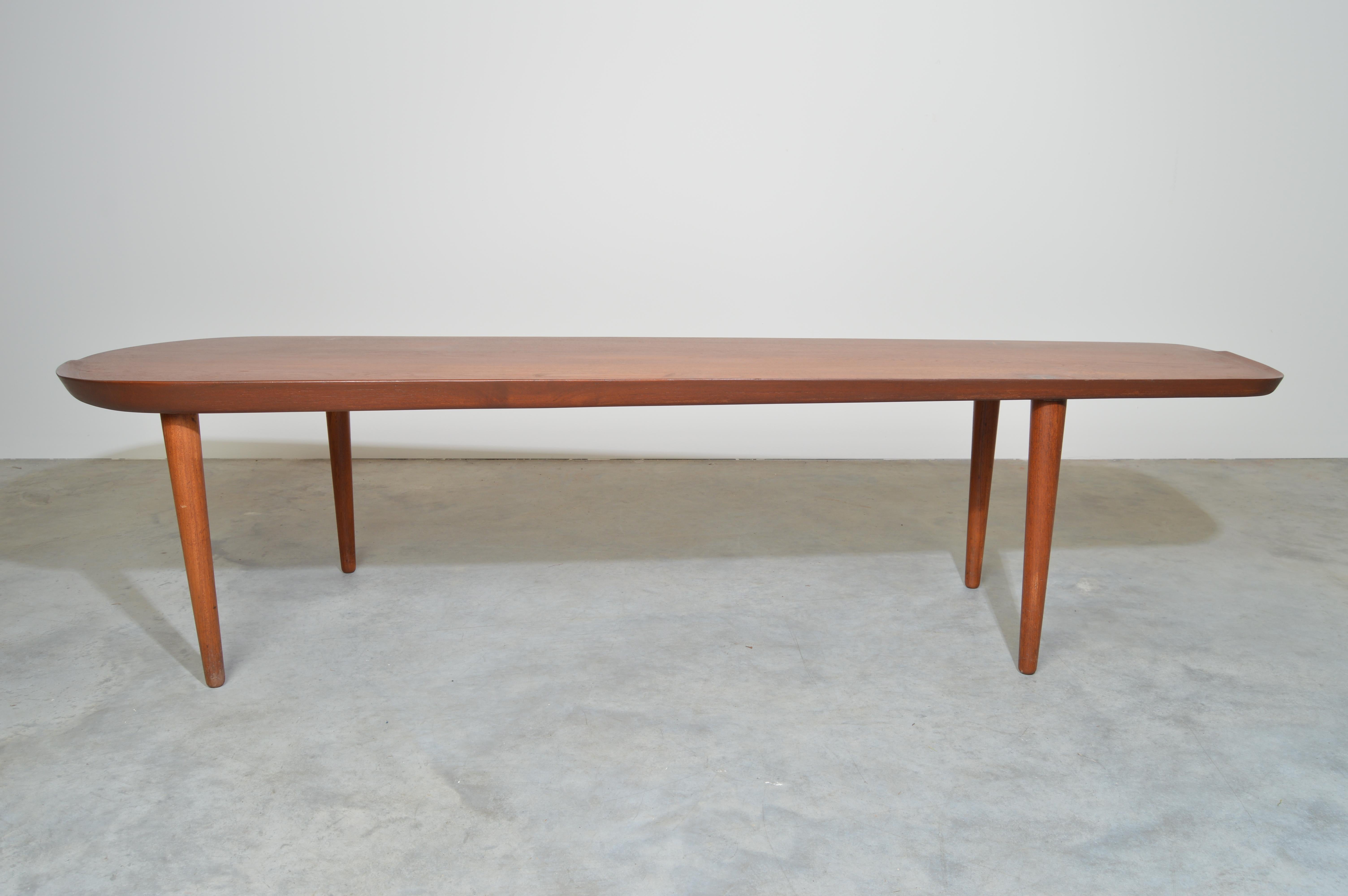 Hovmand-Olsen for Jutex Teak Coffee Table, Denmark, 1950s 1