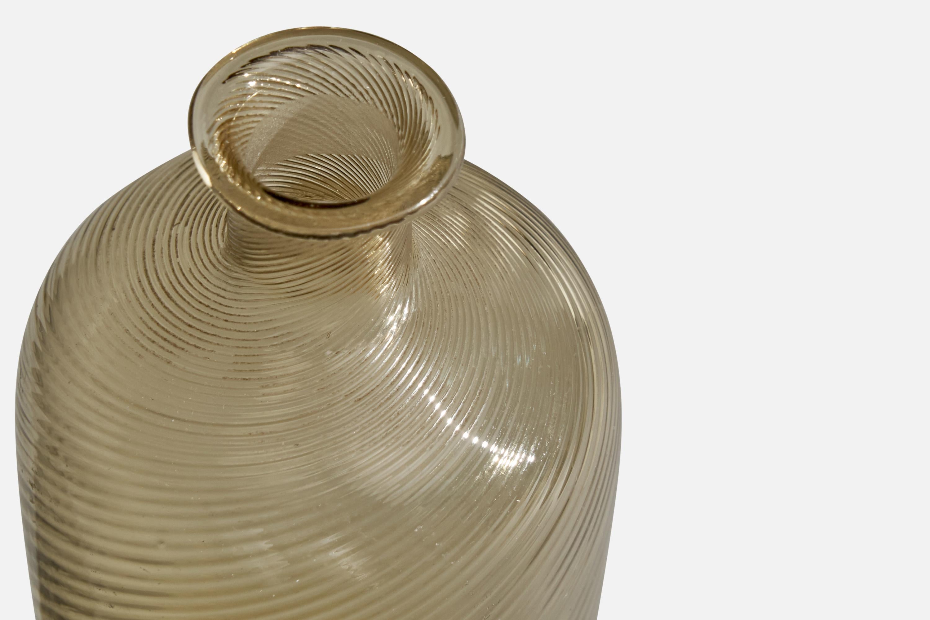 Svedese Hovmantorp Glasbruk, Vaso, Vetro, Svezia, anni '40 in vendita