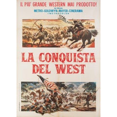 'How the West Was Won' 1964 Italian Due Fogli Film Poster