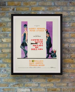 Audrey Hepburn "How To Steal A Million" Vintage French Movie Poster, 1966