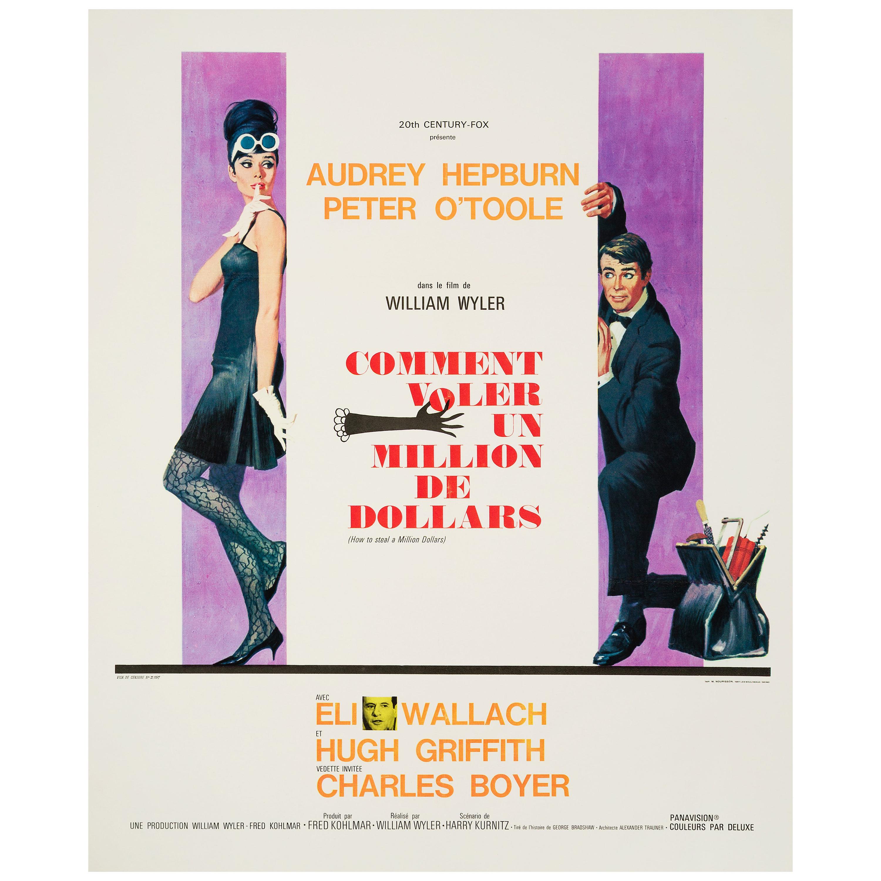 Audrey How To Steal A Million Posters - 3 For Sale on 1stDibs | steal poster, steal posters