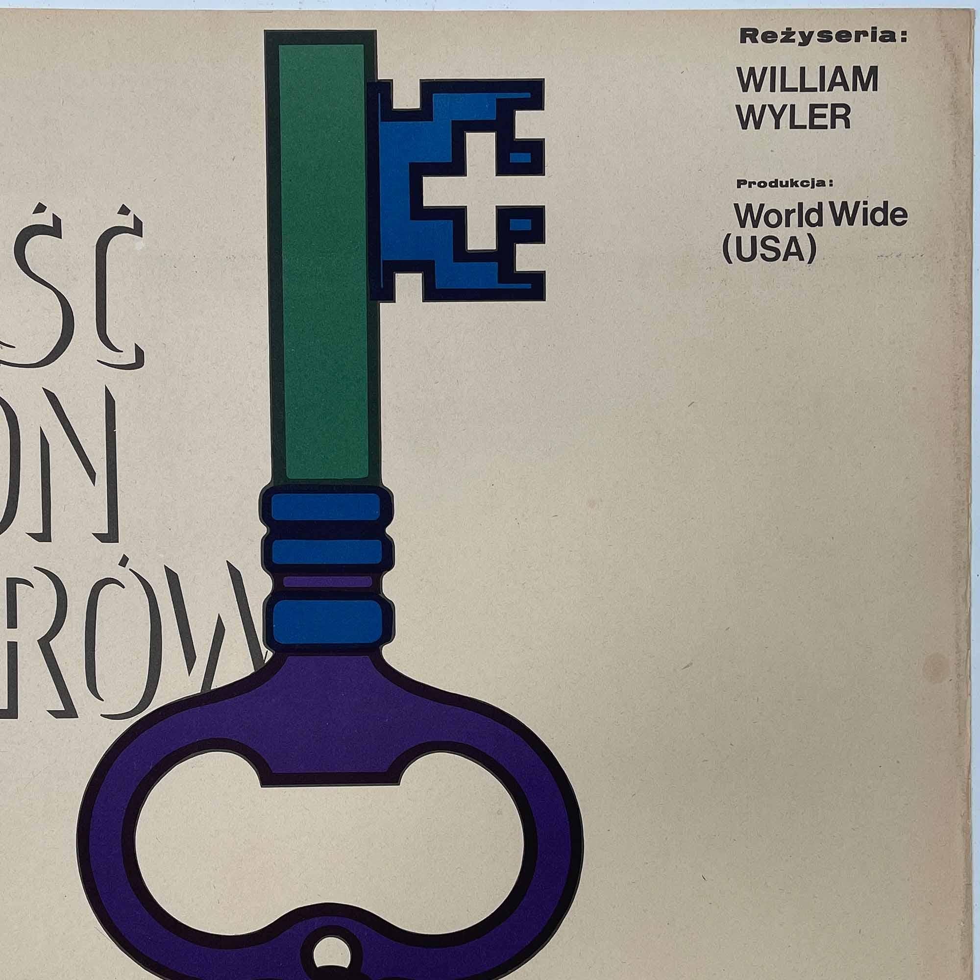How to Steal a Million, Vintage Polish Film Poster by Maciej Hibner, 1968 In Good Condition For Sale In London, GB