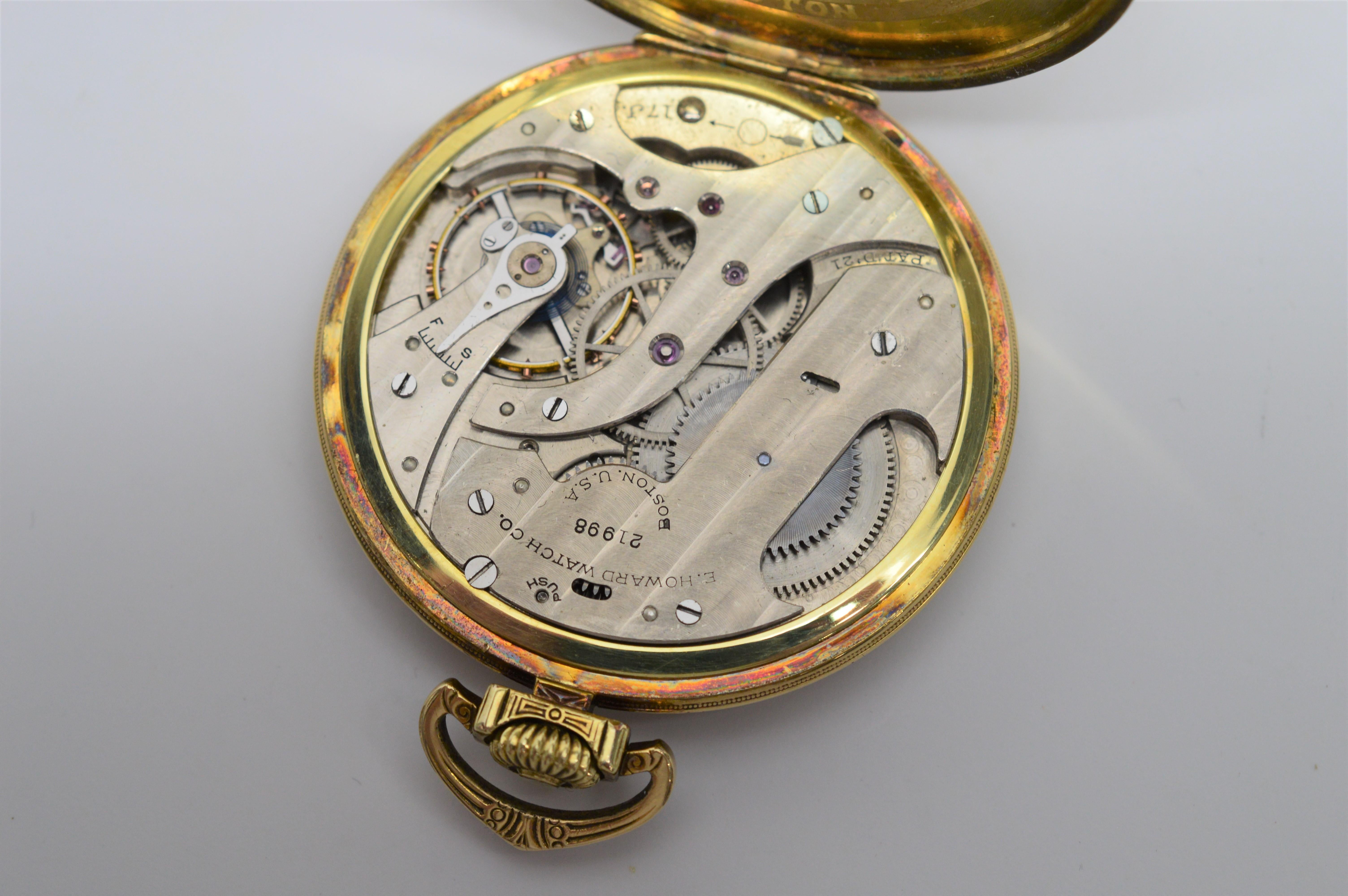 Howard 17 Jewel Pocket Watch in Original Box 2