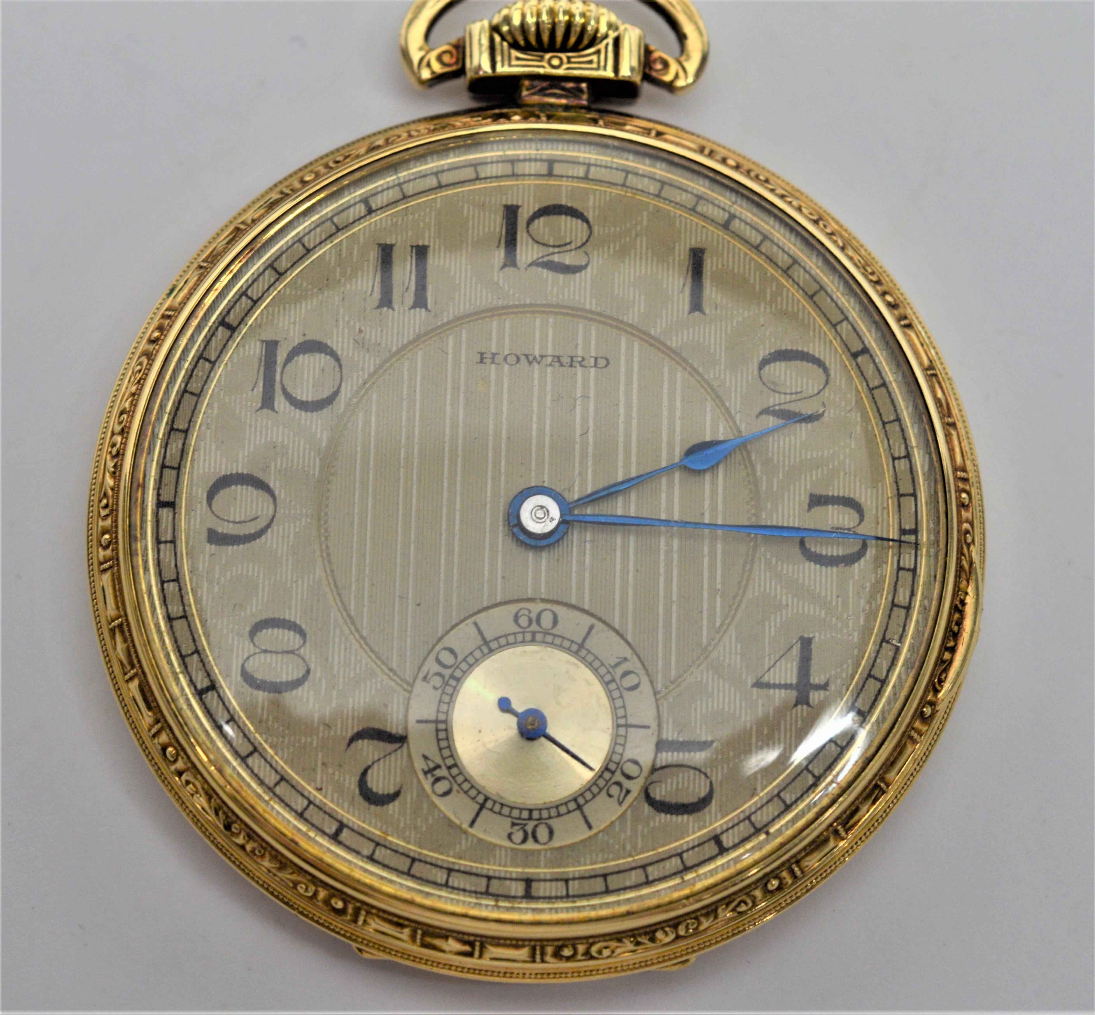 Howard 17 Jewel Pocket Watch in Original Box 3