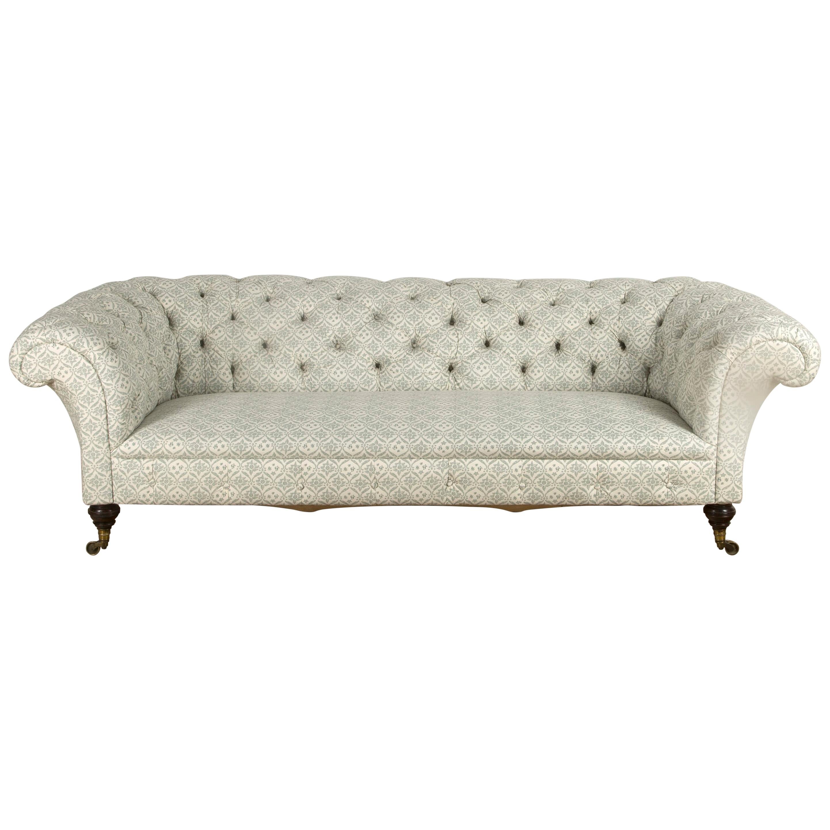 Howard and Sons 19th Century Chesterfield Sofa