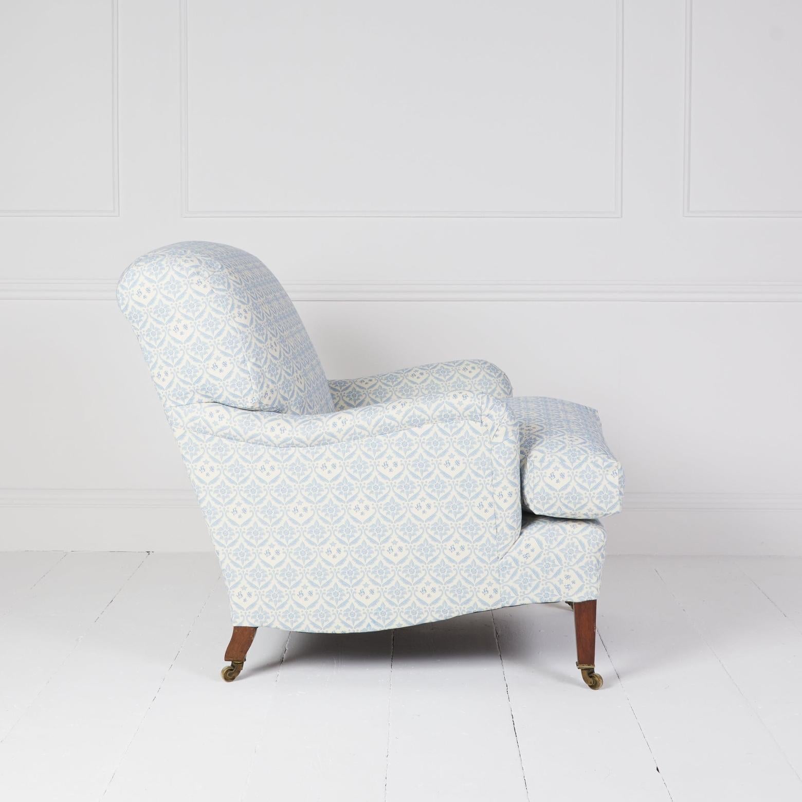 Howard and Sons antiker Bridgewater Modellstuhl (Englisch) im Angebot