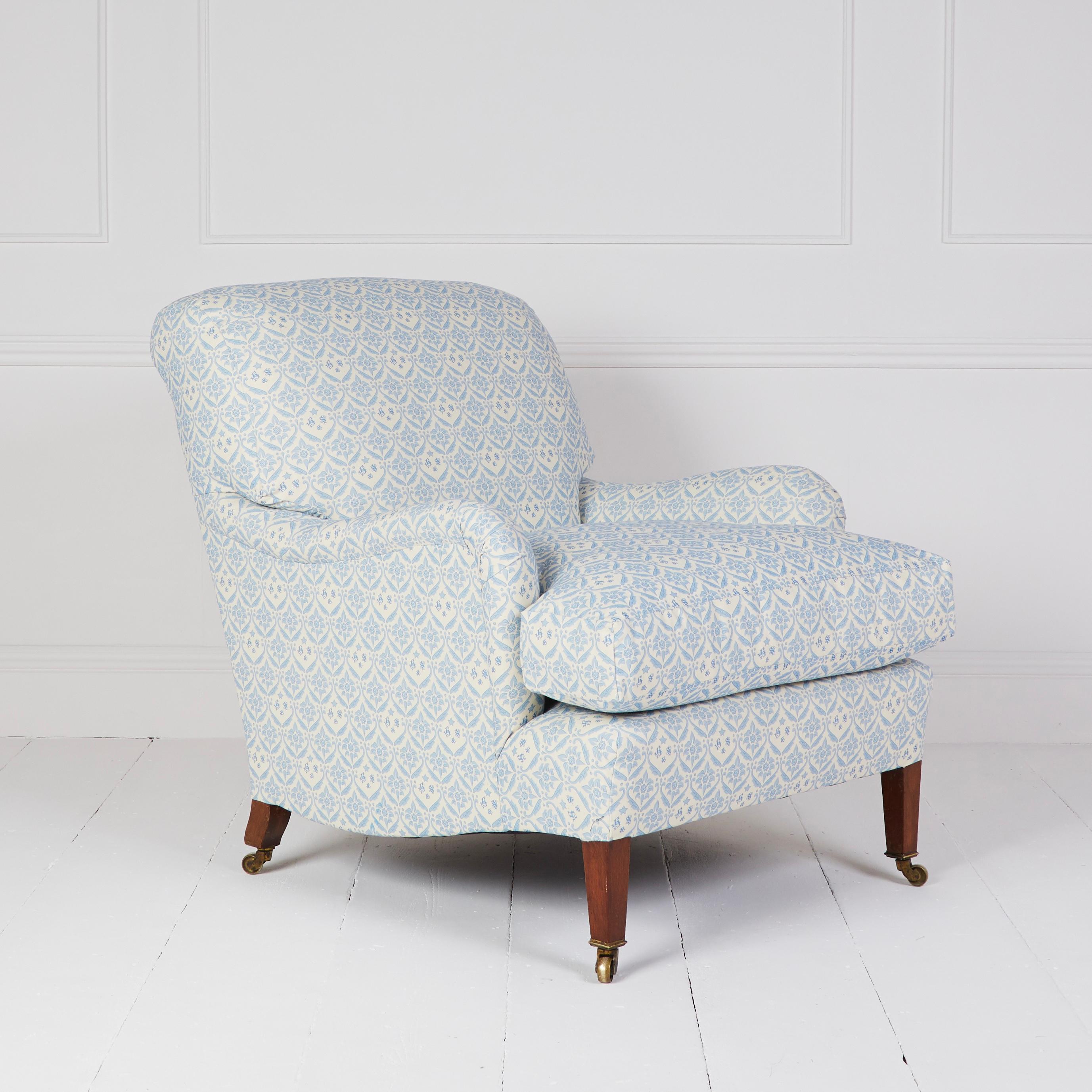 Howard and Sons antiker Bridgewater Modellstuhl (19. Jahrhundert) im Angebot