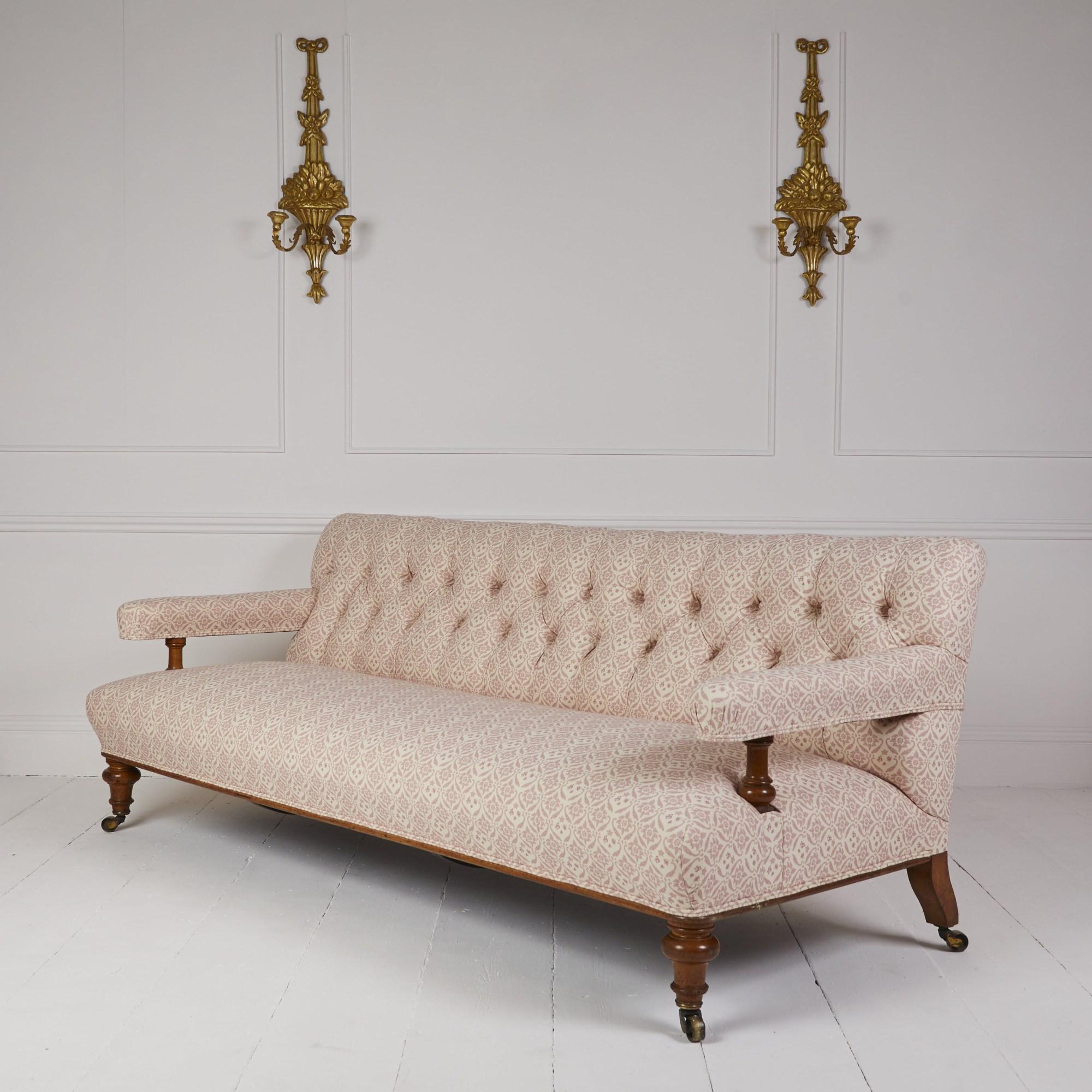 Canapé club antique Howard and Sons Bon état - En vente à Stroud, GB