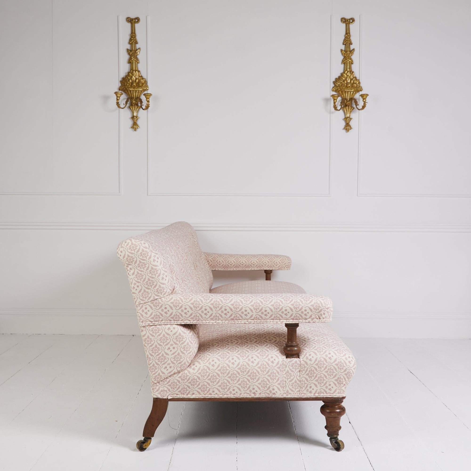 XIXe siècle Canapé club antique Howard and Sons en vente