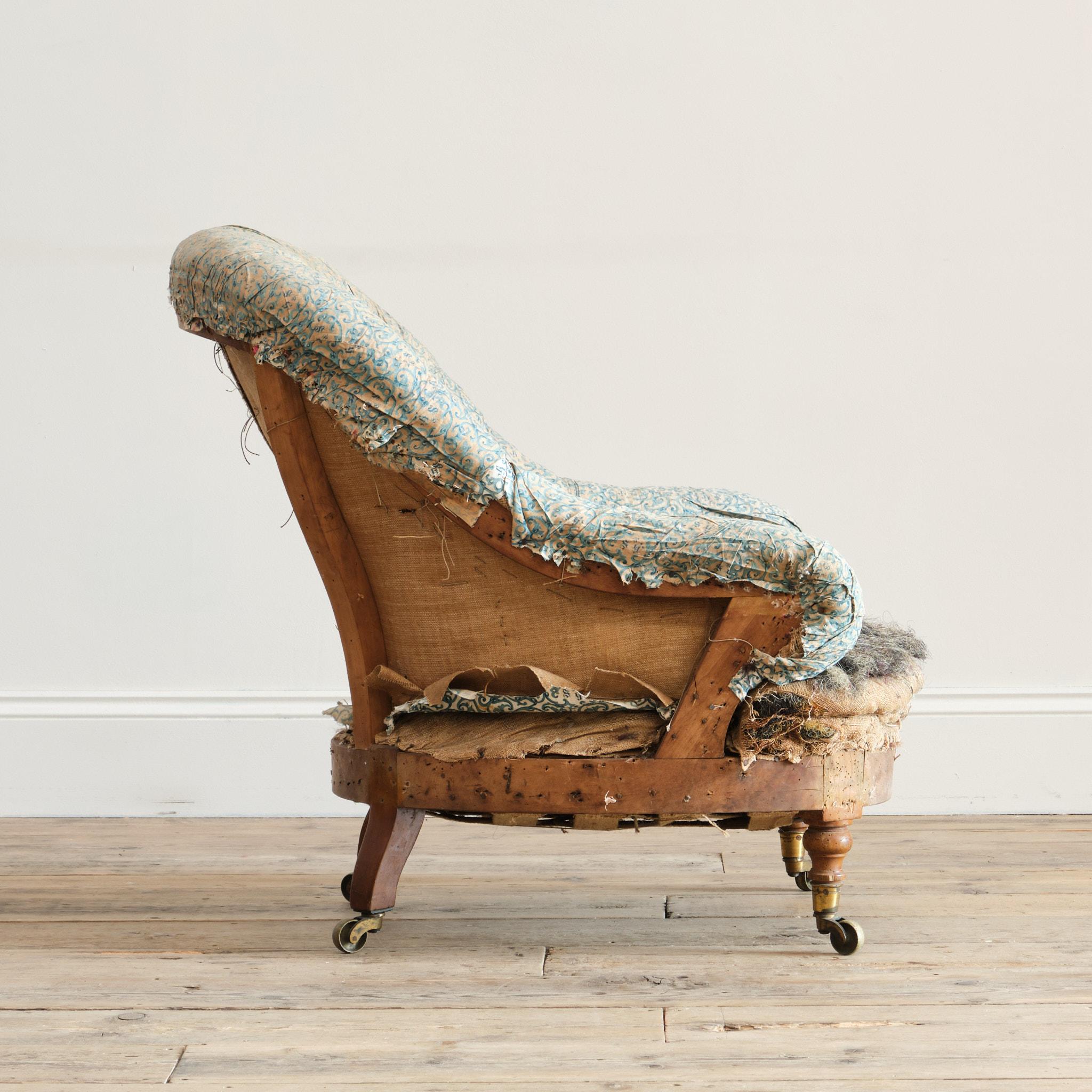 Howard and Sons armchair From Powderham Castle - Devon For Sale 2
