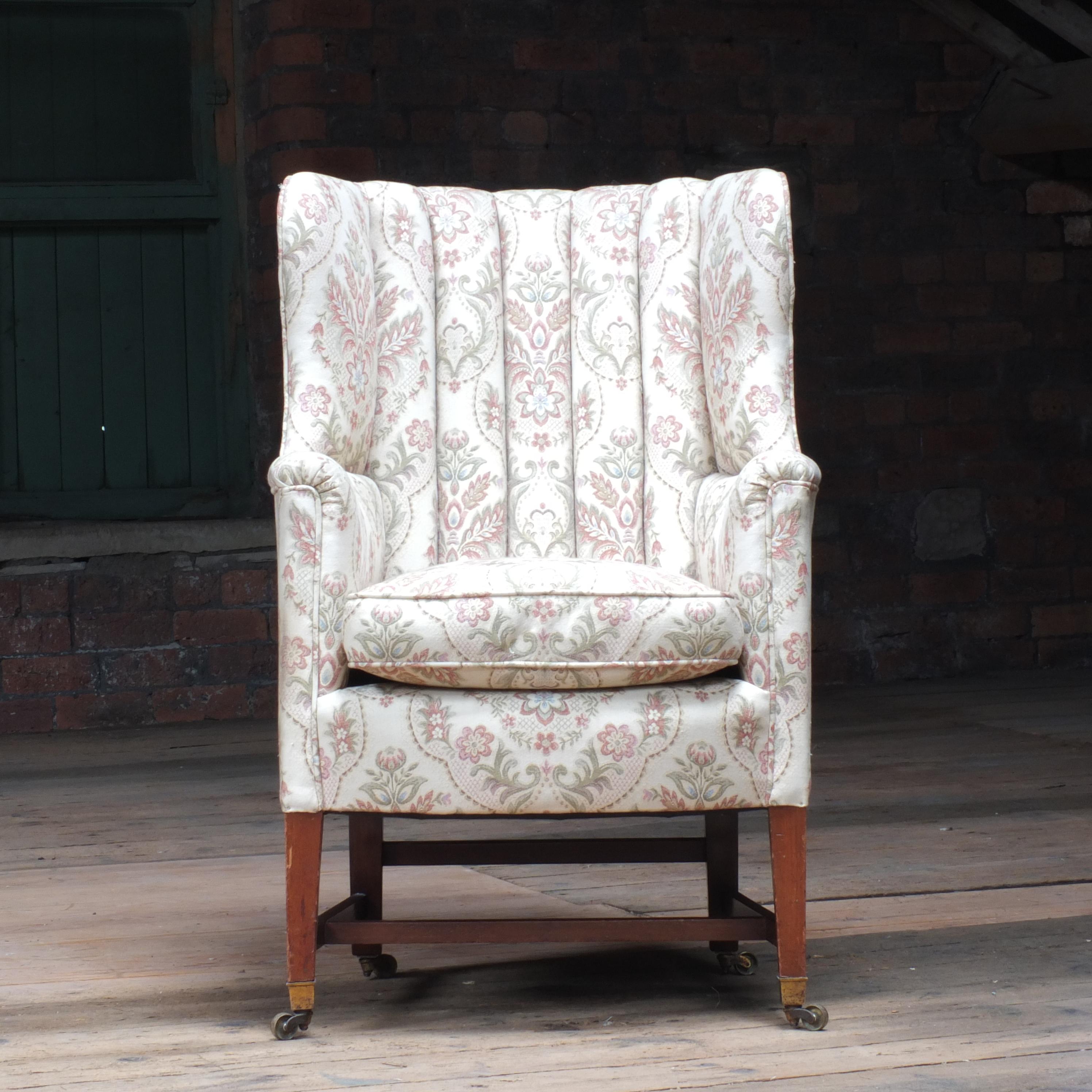 Early Victorian Howard and Sons Barrel Back Armchair