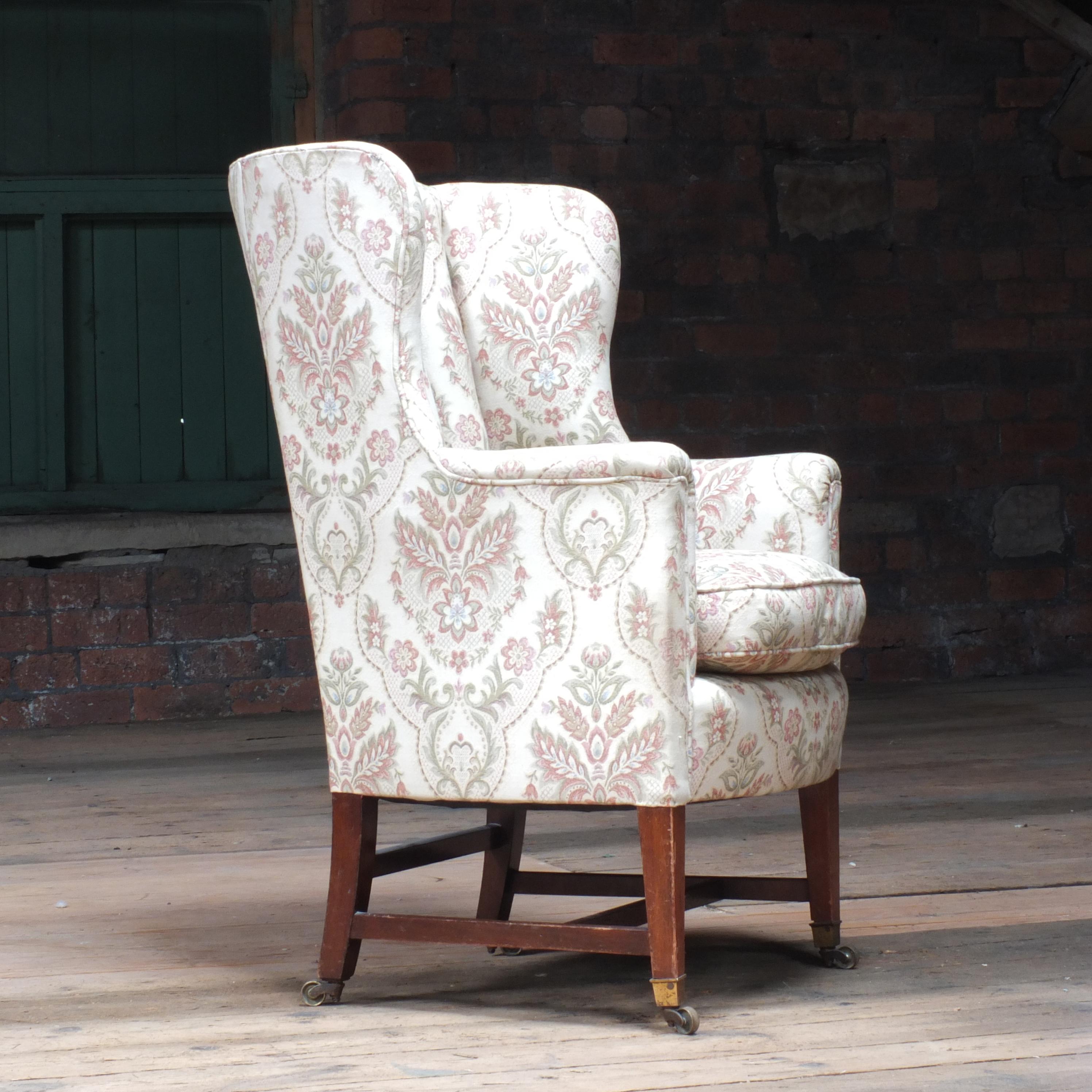 English Howard and Sons Barrel Back Armchair