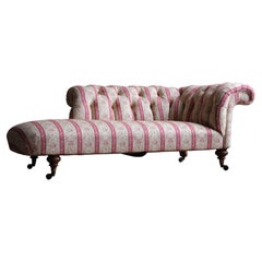 Howard and Sons Chesterfield Chaise Lounge C1860