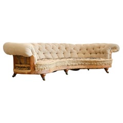 Howard and Sons Crescent Chesterfield Sofa c1860