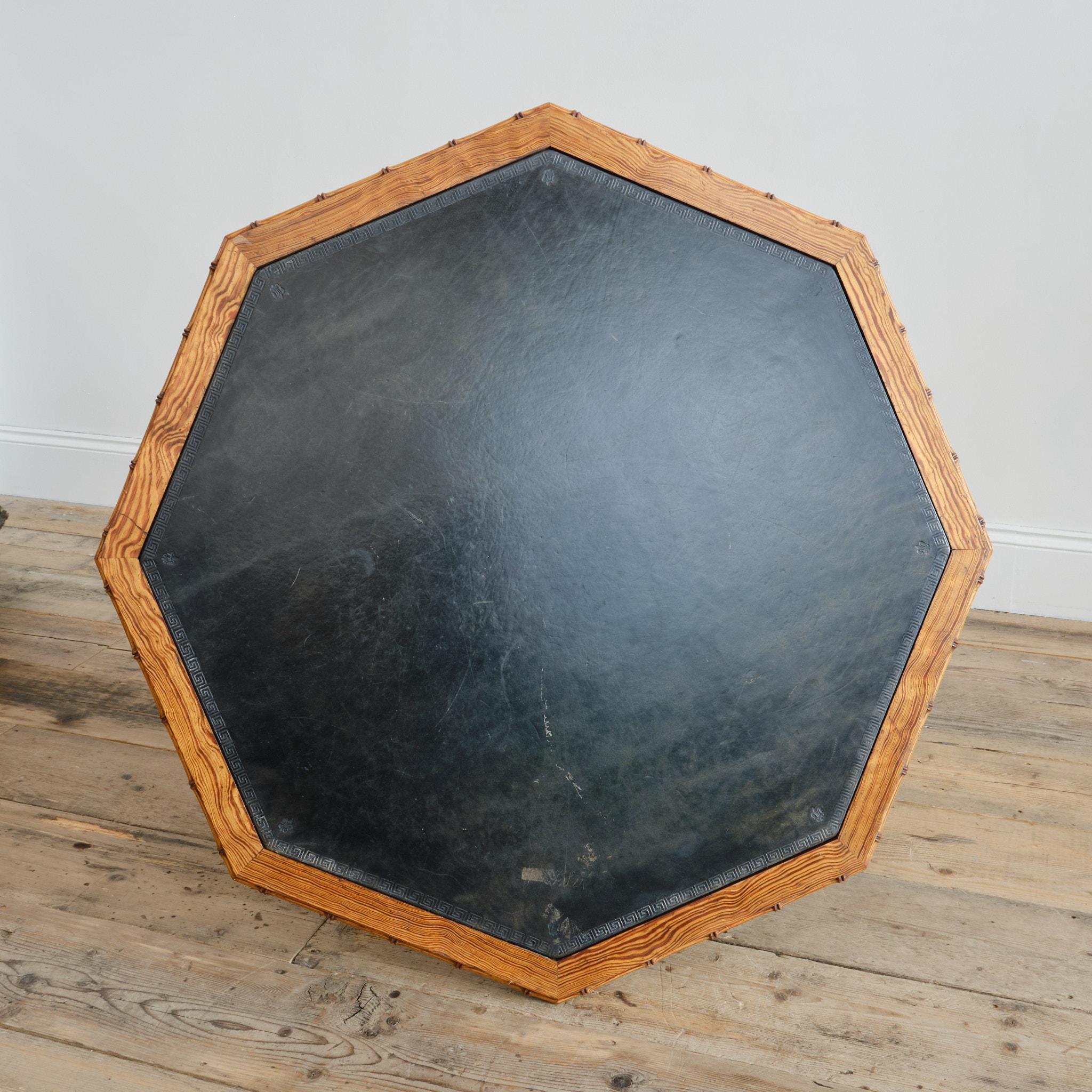 19th Century Howard and Sons Faux Bamboo Pine Centre Table