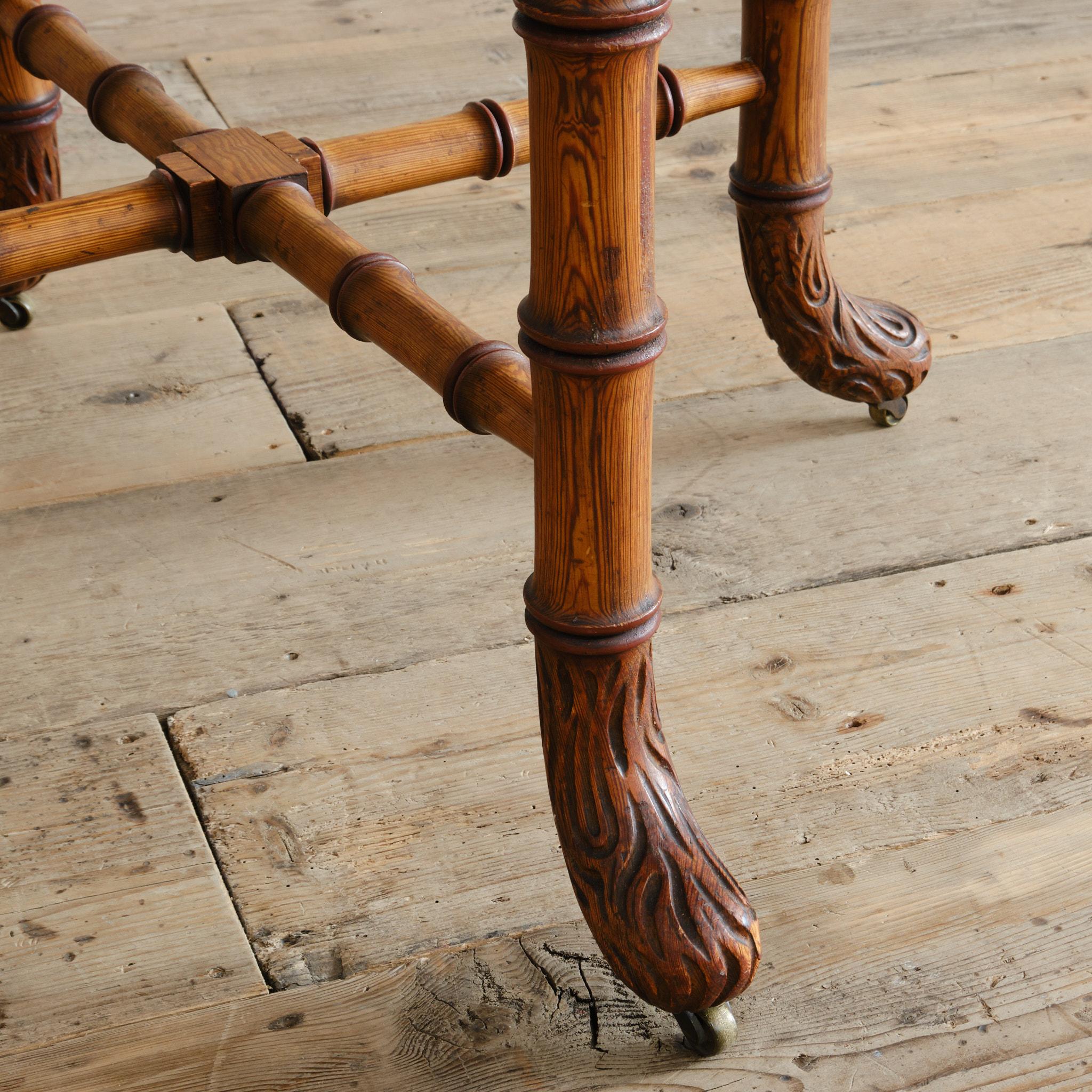 Howard and Sons Faux Bamboo Pine Centre Table 3