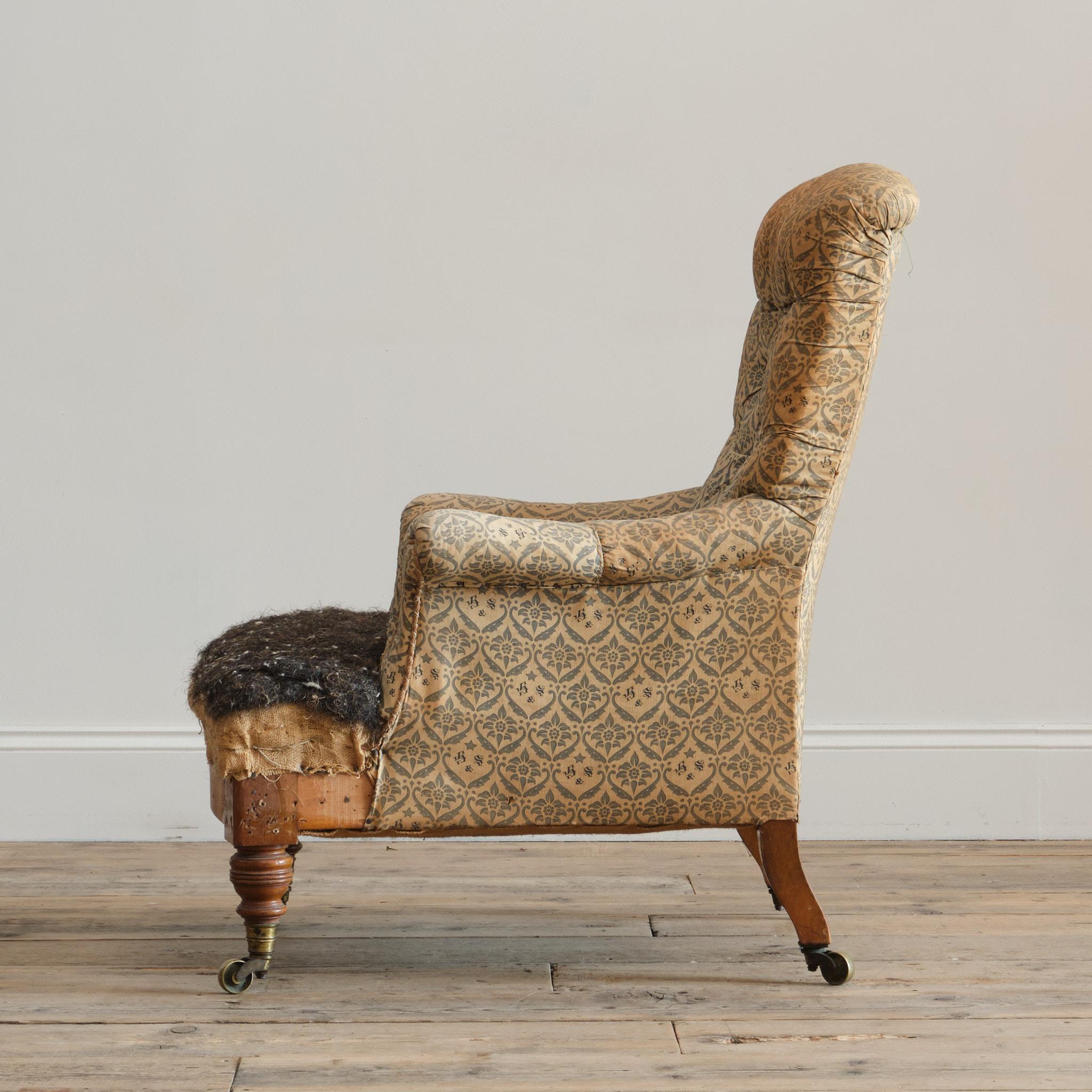 Howard and Sons 'Hammond' Armchair For Sale 1