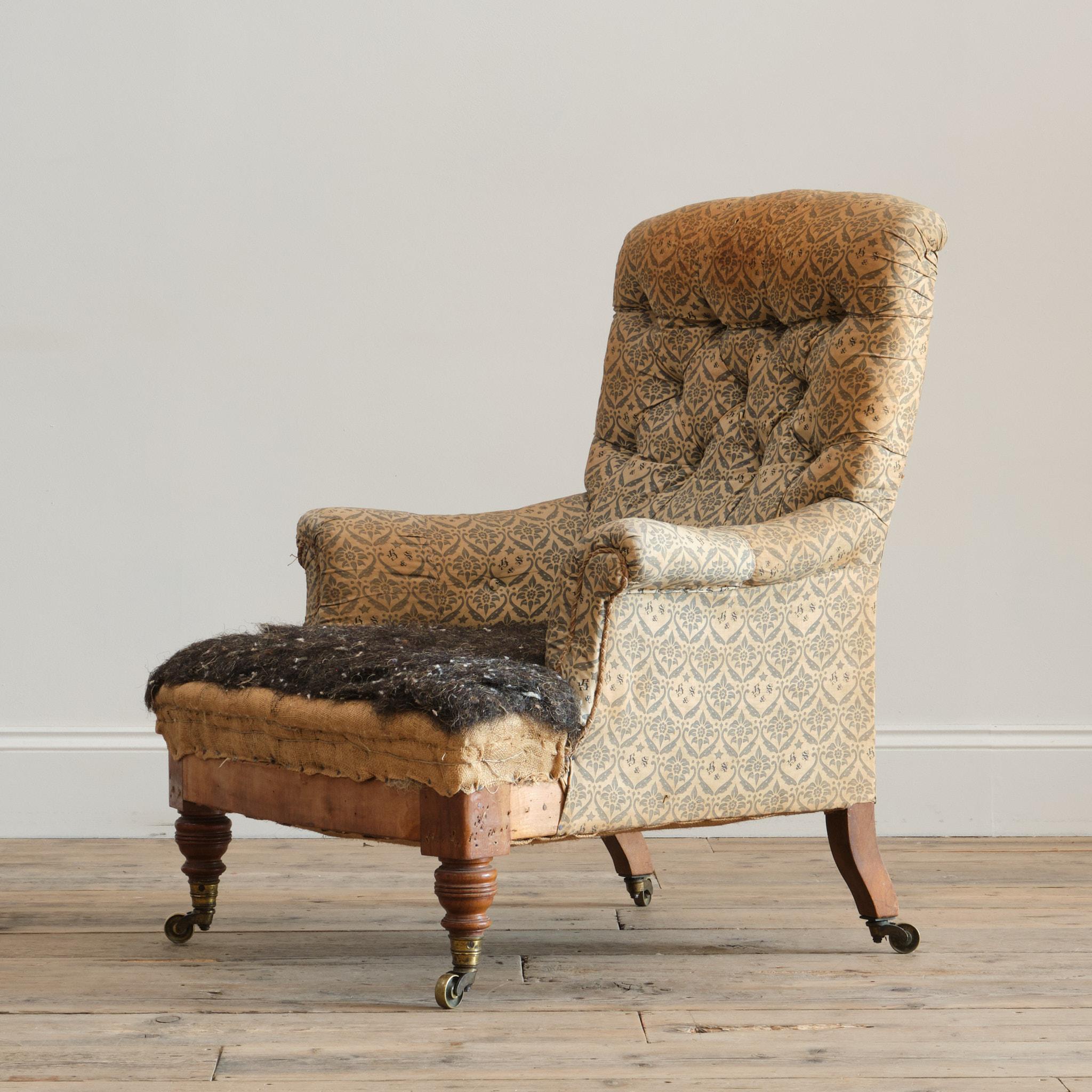 Howard and Sons 'Hammond' Armchair For Sale 2