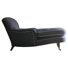 Howard and Sons Ivor Chaise Longue Armchair England circa 1870