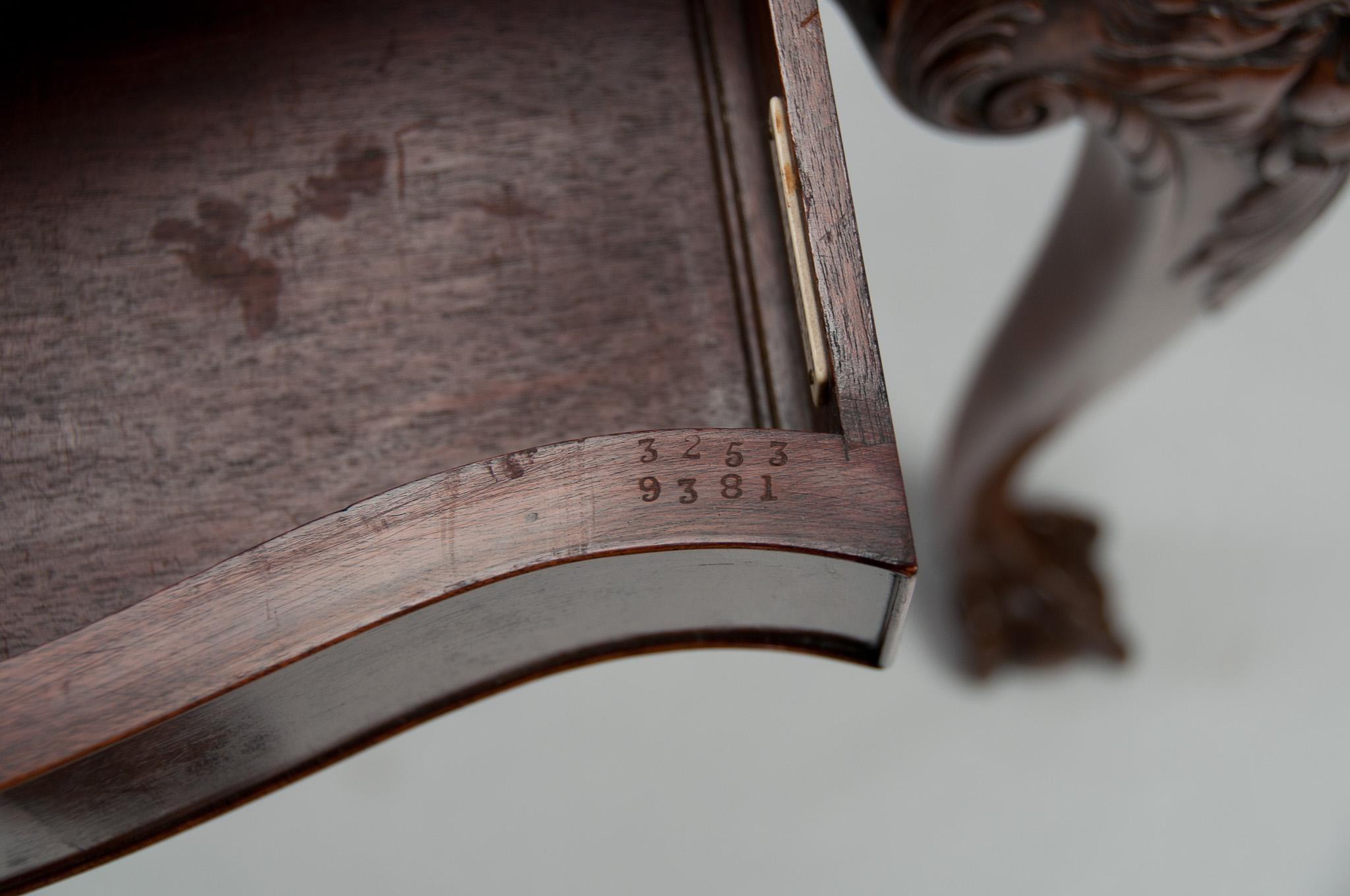 Howard and Sons Mahogany Card Table with Concertina Action Irish Georgian Style 3