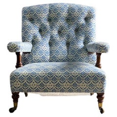  Howard and Sons Open Armchair England, Circa 1870