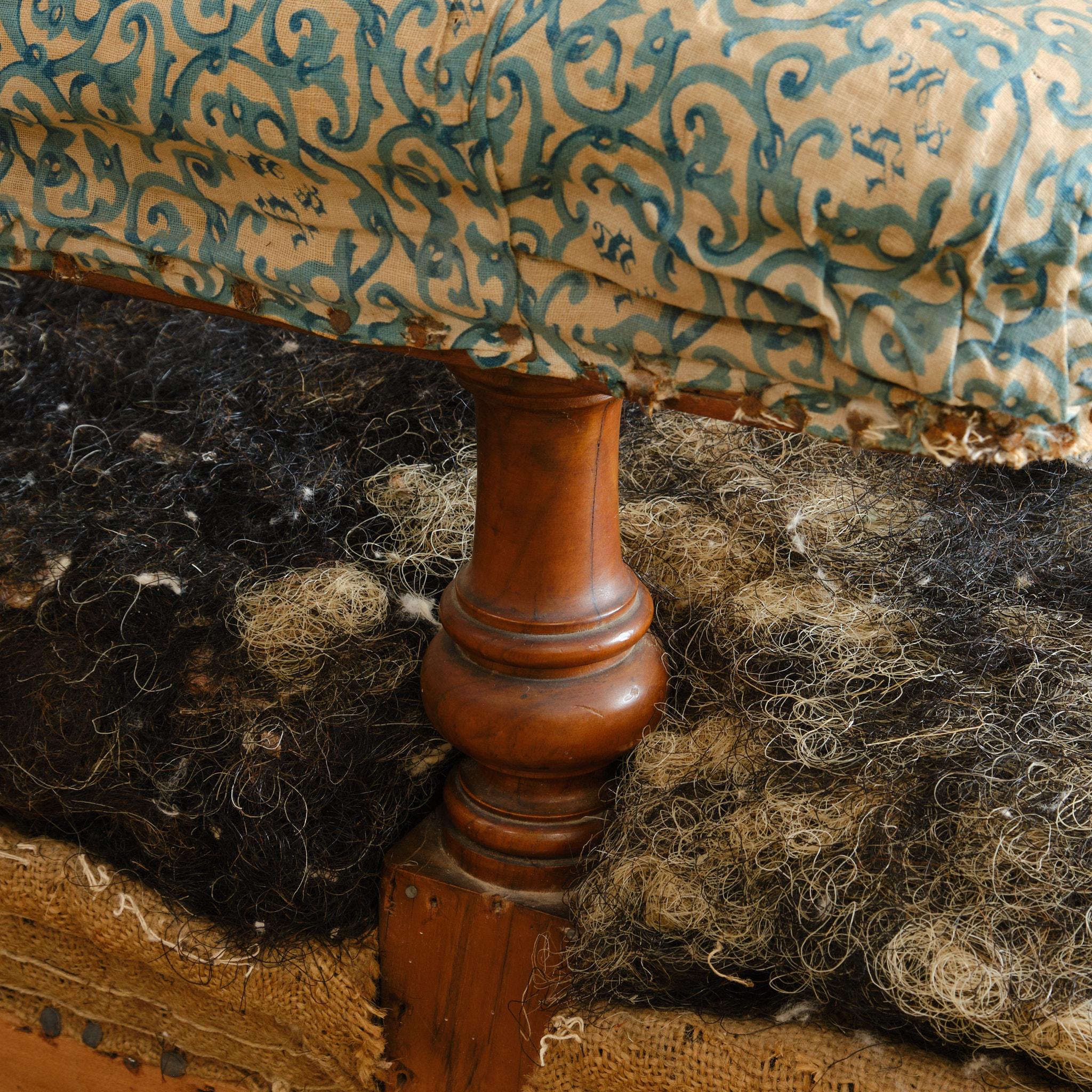 Howard and Sons Open armchair From Powderham Castle - Devon For Sale 6