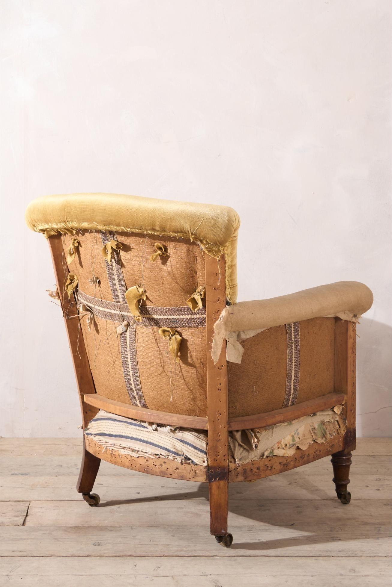 XIX secolo Poltrona Woodstock in stile Howard and Sons in vendita