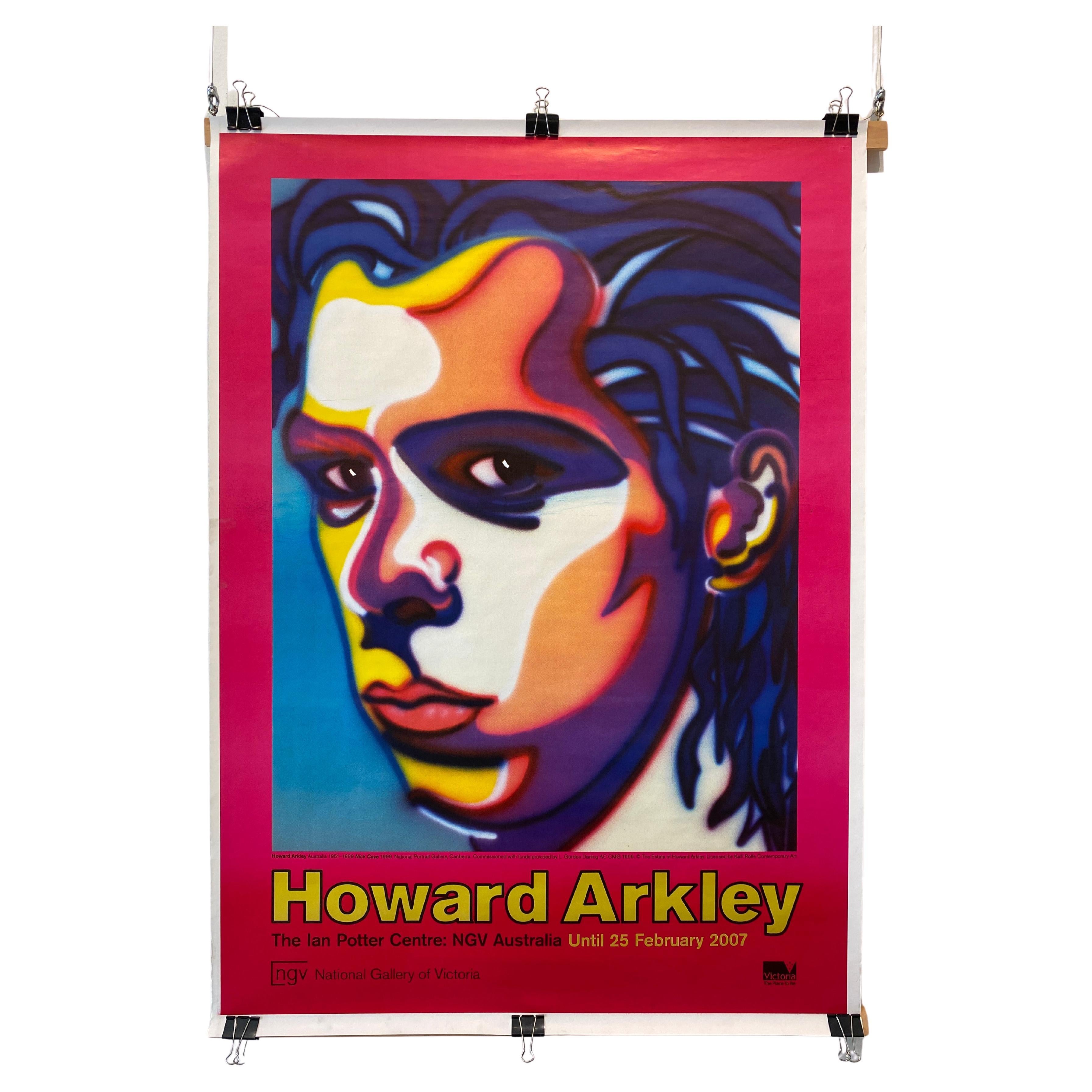 Howard Arkley, "Nick Cave" Cartel original de la exposición, NGV Australia, 2007 en venta