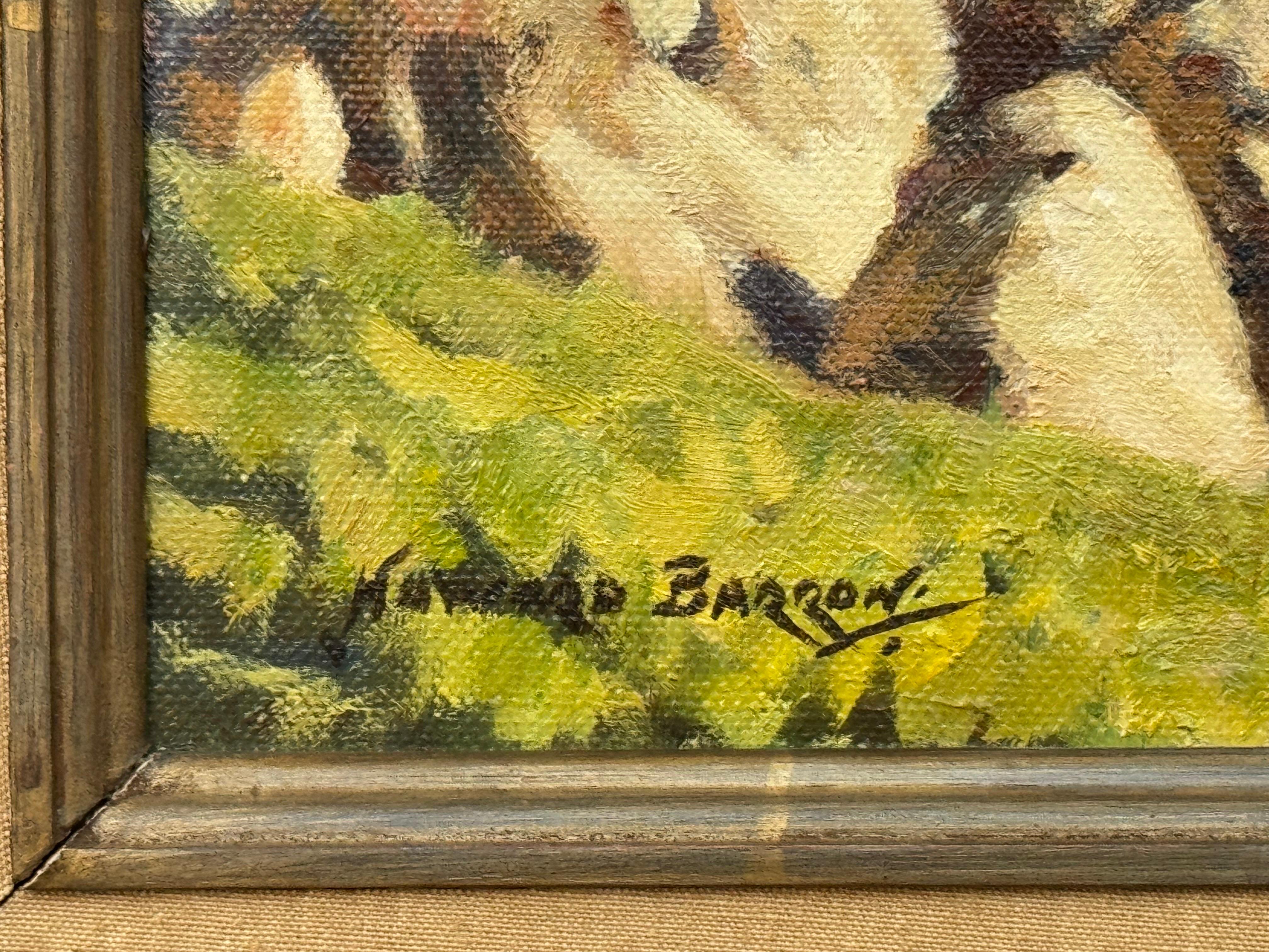 Paisaje fluvial australiano pintado por un artista inglés australiano del siglo XX en venta 6