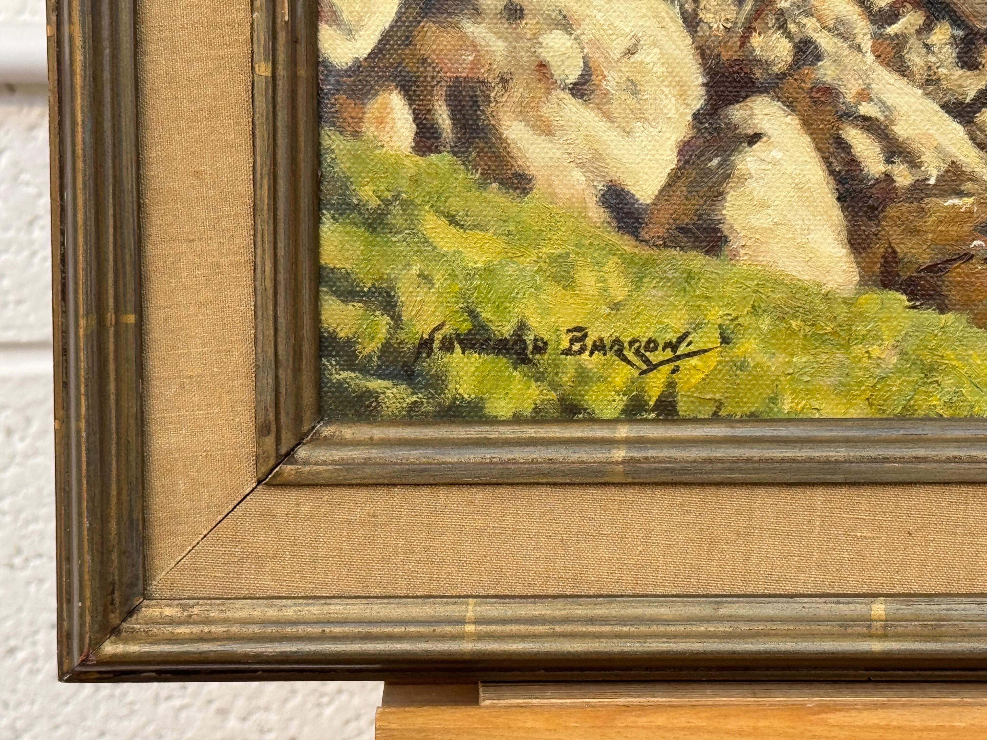 Paisaje fluvial australiano pintado por un artista inglés australiano del siglo XX en venta 8