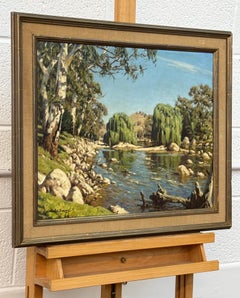 Australian River Landscape Painting by 20th Century English Australian Artist