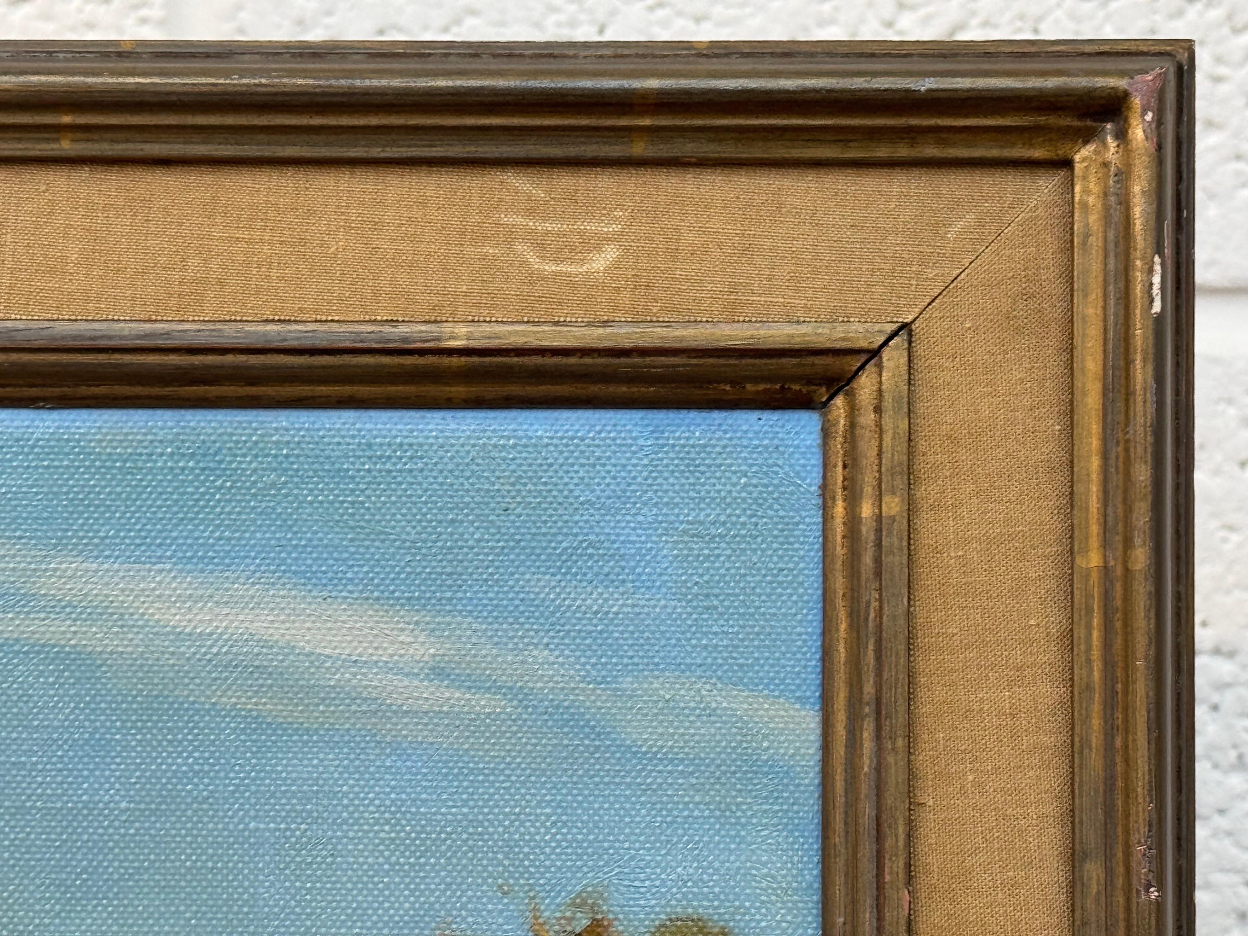 Paisaje fluvial australiano pintado por un artista inglés australiano del siglo XX en venta 2